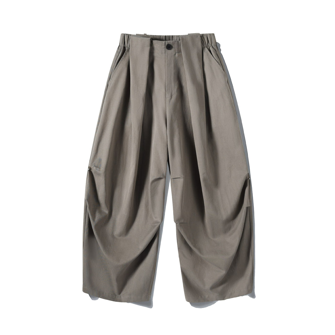 Damen Weite Culotte-Hose mit hohem Bund, Plissee-Detail und Utility-Panel Nord Taschen