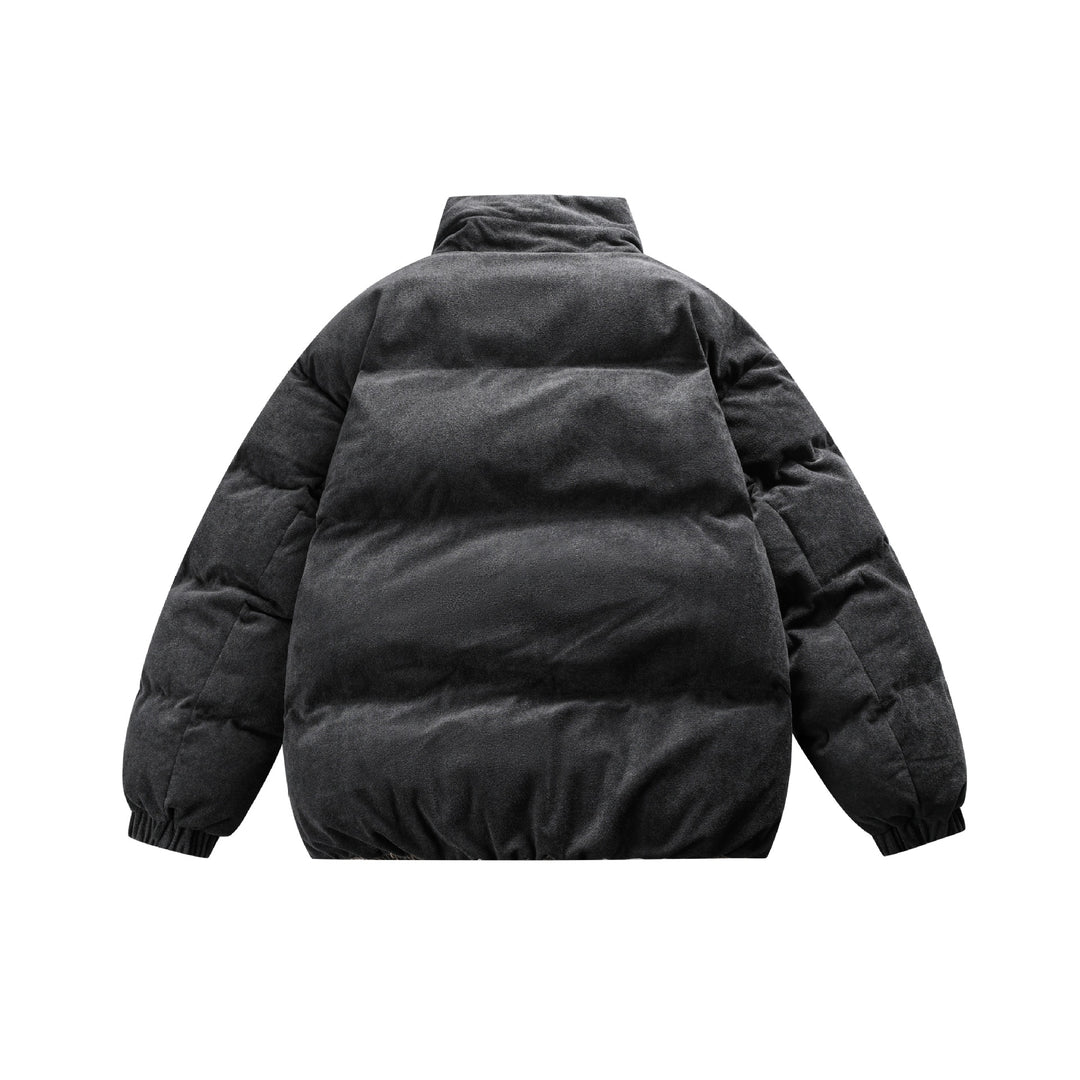 Unisex Boxy wattierte Kurzjacke mit hohem Funnelkragen und Teddy‑Fleece‑Optik Nord Taschen