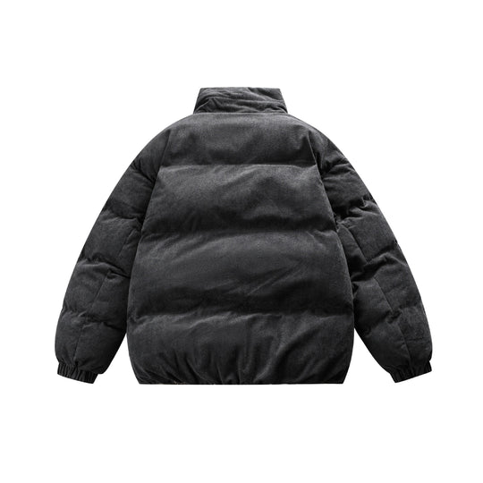 Unisex Boxy wattierte Kurzjacke mit hohem Funnelkragen und Teddy‑Fleece‑Optik Nord Taschen