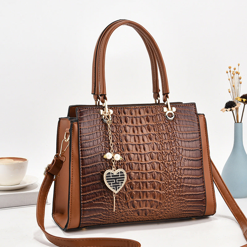 Damen stilvolle Handtasche mit eleganter Prägung Nord Taschen