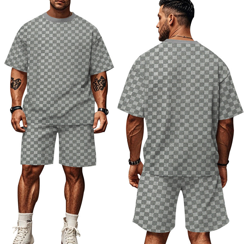 Herren lässiges Kurzarm-Set mit bequemer Passform und stylischem Design