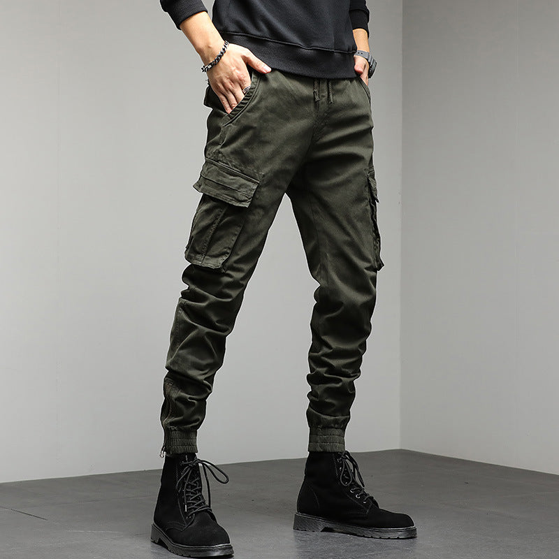Herren Tapered Utility-Cargo-Jogger mit Tunnelzugbund, verstärkten Kniepartien & Mehrfach-Taschen Nord Taschen