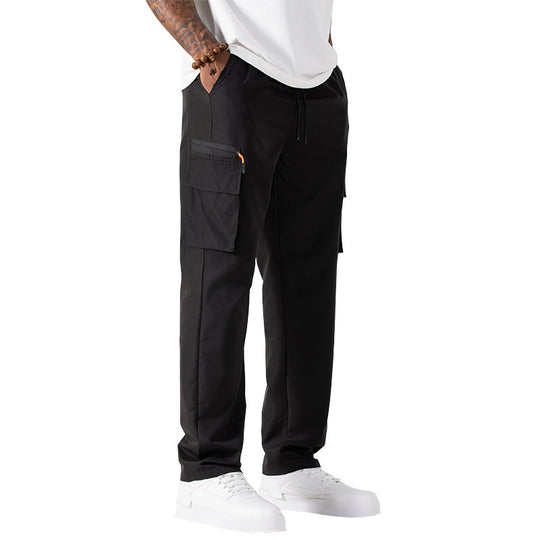 Herren Utility-Cargo-Hose mit elastischem Bund und Kordelzug Nord Taschen