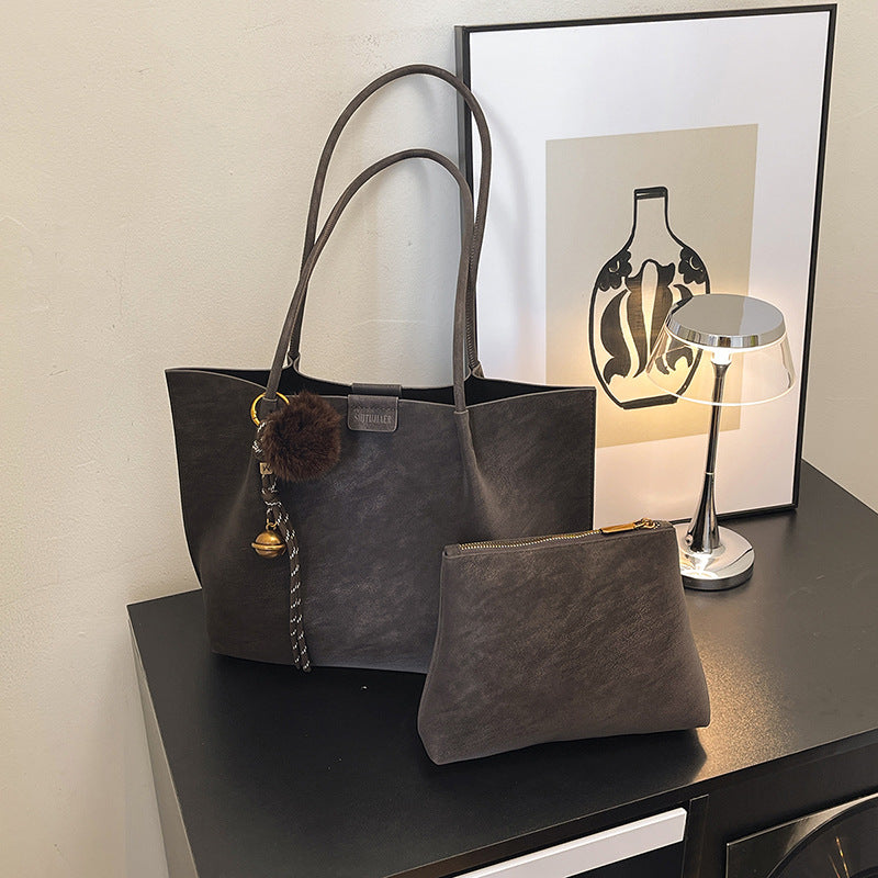 Damen elegante Schultertasche mit abnehmbarem Kosmetiktäschchen Nord Taschen