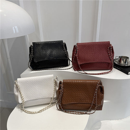 Damen Schultertasche aus hochwertigem geflochtenem Leder Nord Taschen