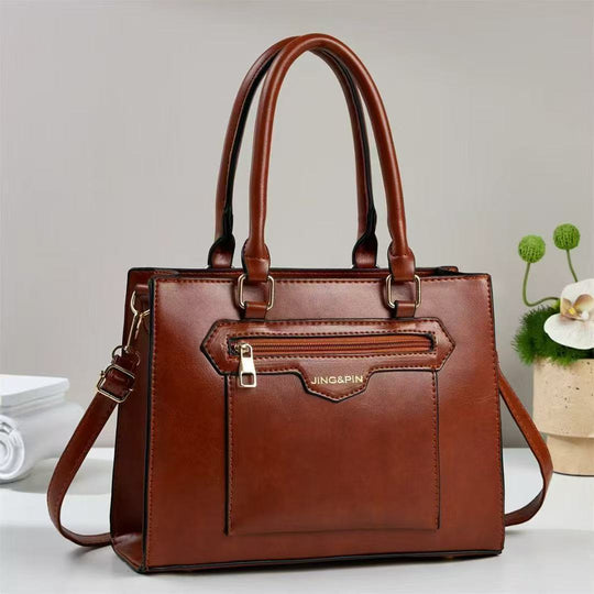 Damen Handtasche mit abnehmbarem Schulterriemen und strapazierfähiger Lederoberfläche Nord Taschen