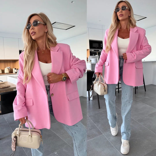 Damen lässiger Oversized Blazer