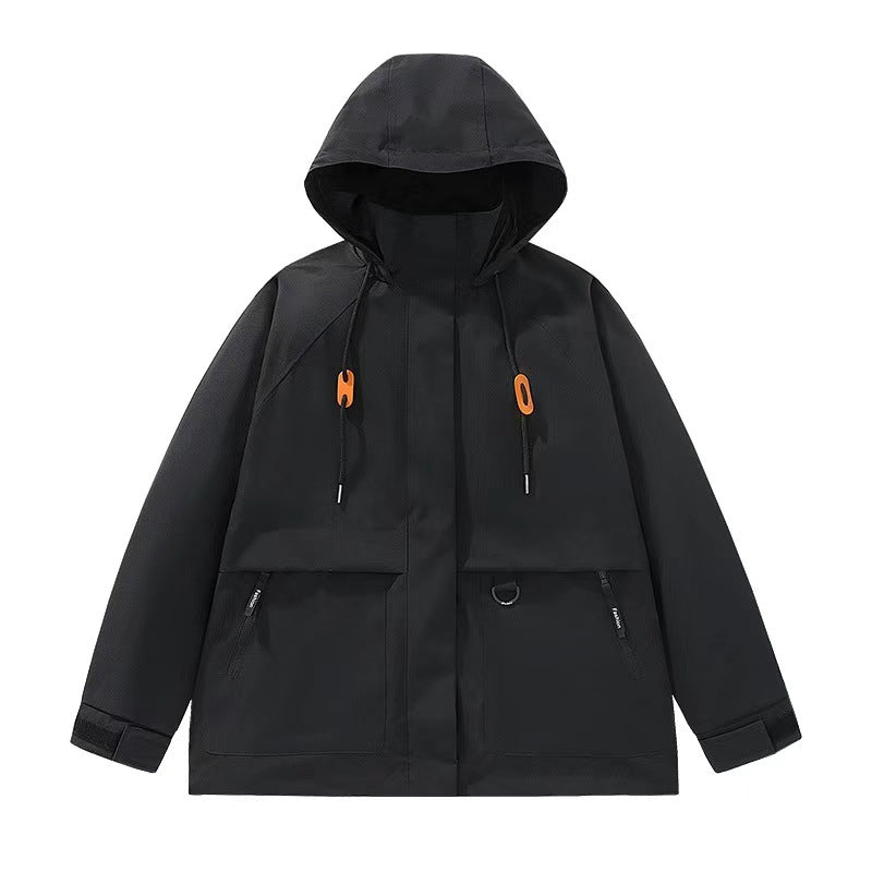 Herren Wattierte Softshell-Funktionsjacke mit Kapuze, Fleece-Innenfutter & verdecktem Reißverschluss Nord Taschen