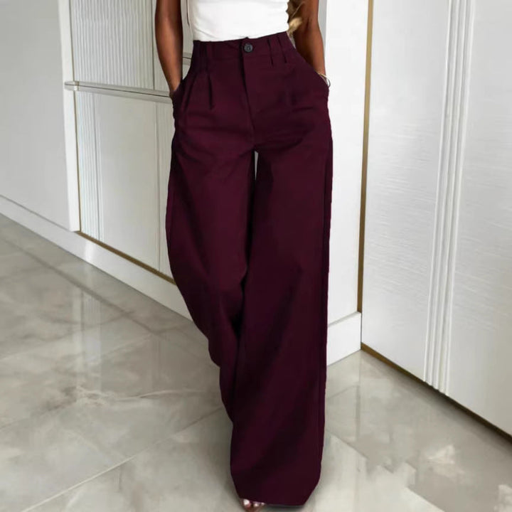 Damen Weite Anzughose mit eleganten Bundfalten