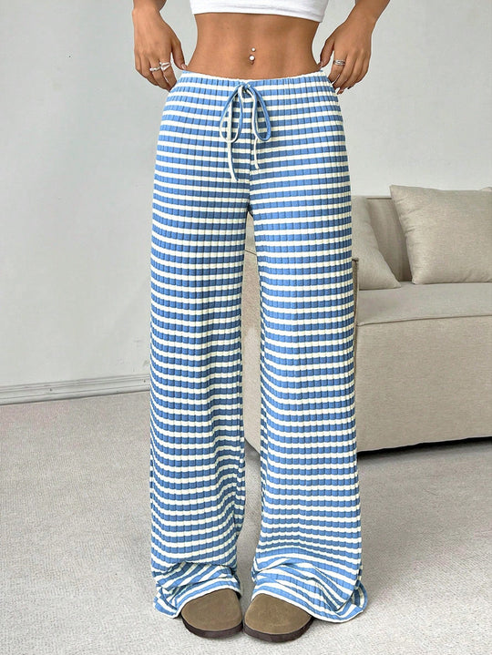 Damen luftige Komfort-Hose mit elastischem Bund und Taschen