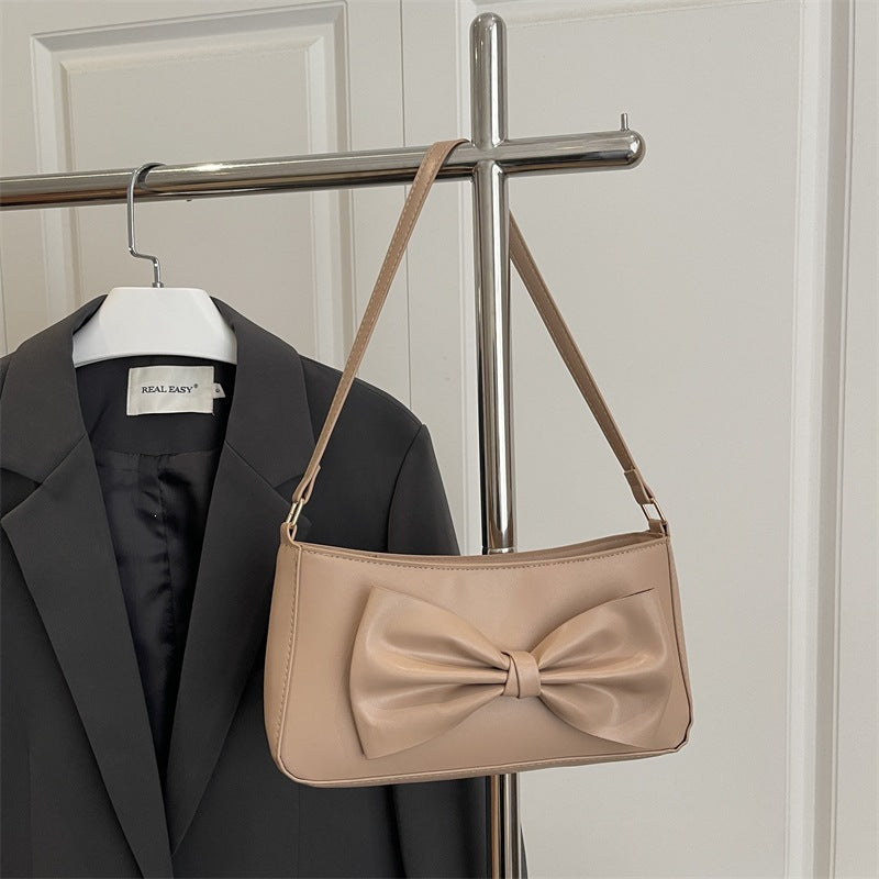 Damen elegante Handtasche mit Schleifenakzent Nord Taschen