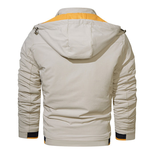 Herren sportliche Softshell-Hybridjacke mit Kapuze, wasserabweisenden Reißverschlüssen und ergonomischer Passform Nord Taschen