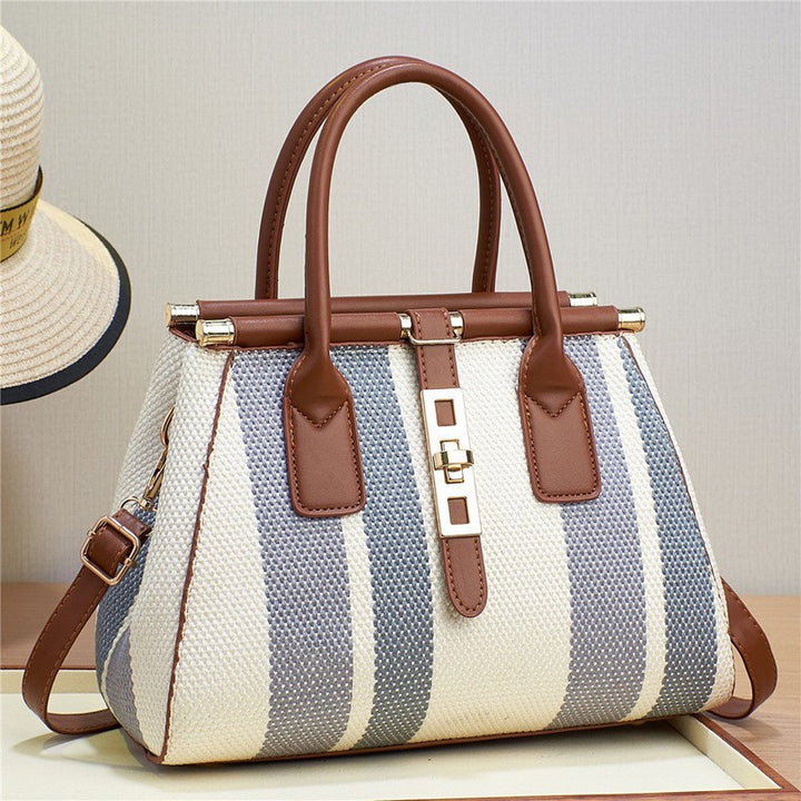 Damen edle Tote-Tasche mit strukturiertem Gewebe und vielseitigem Tragegurt Nord Taschen