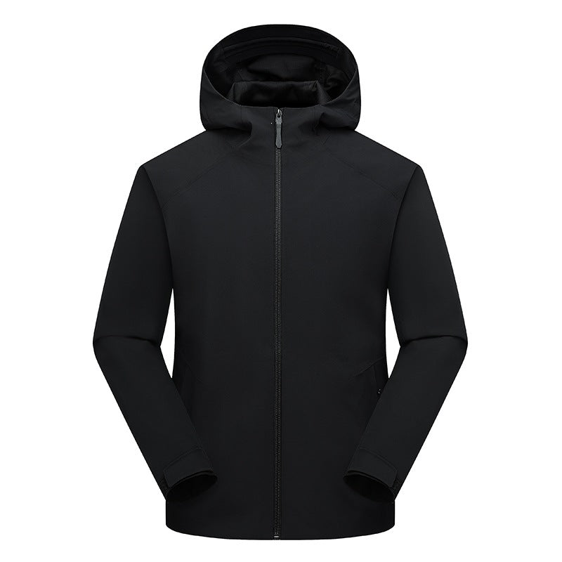 Herren Wasserabweisende Softshell-Outdoorjacke mit Kapuze, verschweißten Nähten & minimalistischer Reißverschluss Nord Taschen