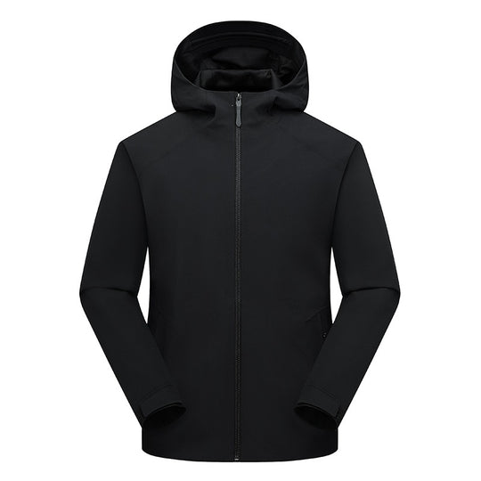 Herren Wasserabweisende Softshell-Outdoorjacke mit Kapuze, verschweißten Nähten & minimalistischer Reißverschluss Nord Taschen