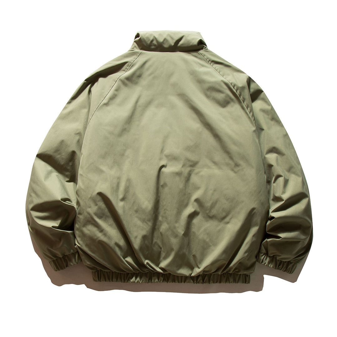 Herren Wattierter Boxy-Bomber mit hohem Stehkragen und elastischem Saum Nord Taschen