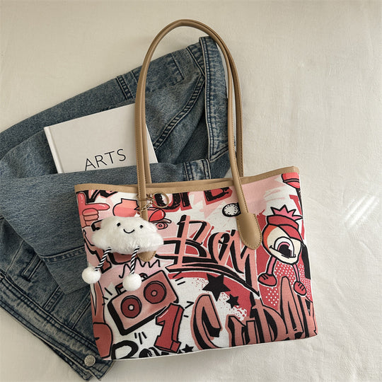 Damen Tote Bag mit fantasievollem Raumfahrtmotiv Nord Taschen