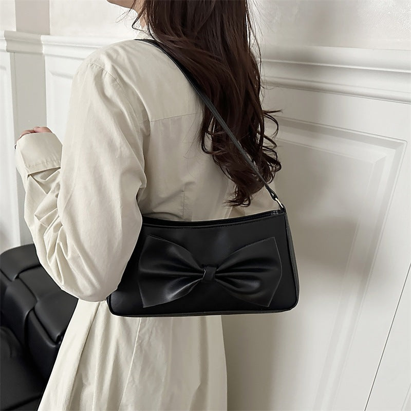 Damen elegante Handtasche mit Schleifenakzent Nord Taschen