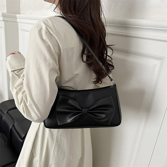 Damen elegante Handtasche mit Schleifenakzent Nord Taschen