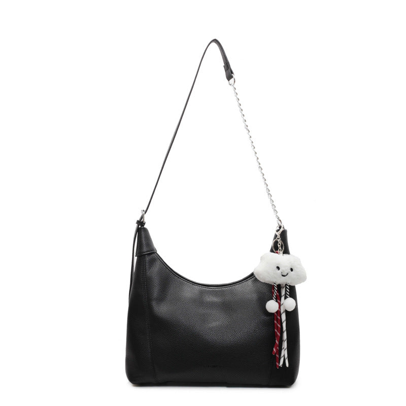 Damen Schultertasche mit charmantem Kühlschrankanhänger | Nord Taschen