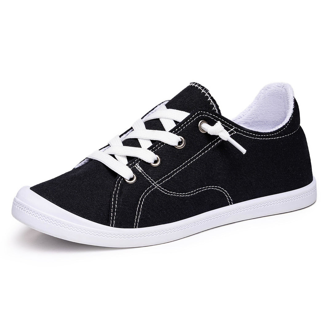 Damen Bequeme Canvas Sneakers mit atmungsaktiver Innensohle