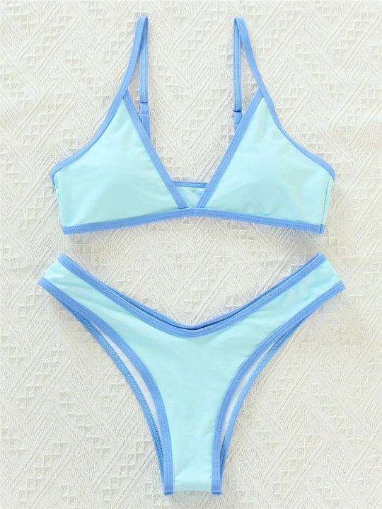 Damen Triangel-Bikini mit eleganter Naht und sportlichem Schnitt