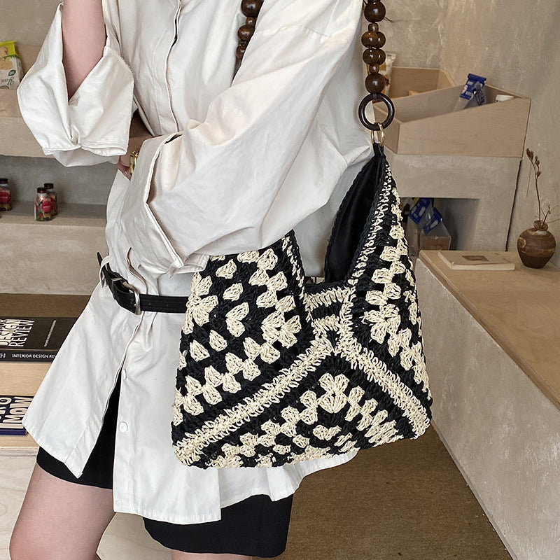 Damen handgefertigte Basttasche mit innovativem Design Nord Taschen