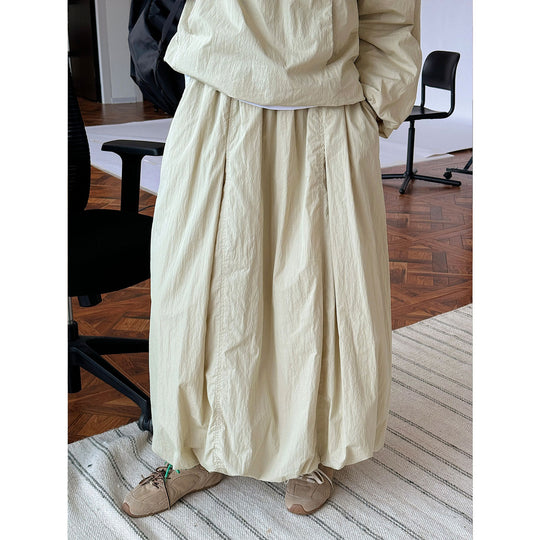 Damen Maxi‑Rock mit hohem Bund, voluminöser Silhouette und Bubble‑Saum Nord Taschen