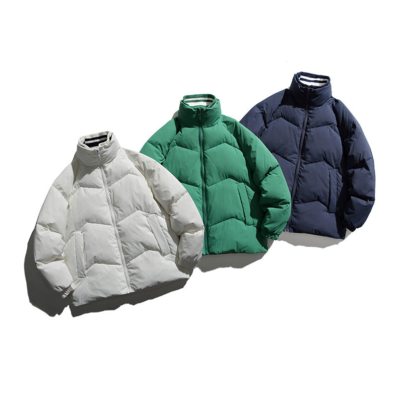 Unisex Wattierte Steppjacke im Boxy‑Cut mit Rippkragen und isolierender Fütterung Nord Taschen