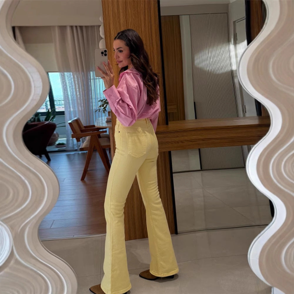 Damen Bluse mit übergroßem besticktem Spitzenkragen, Ballonärmeln & kastiger Silhouette Nord Taschen