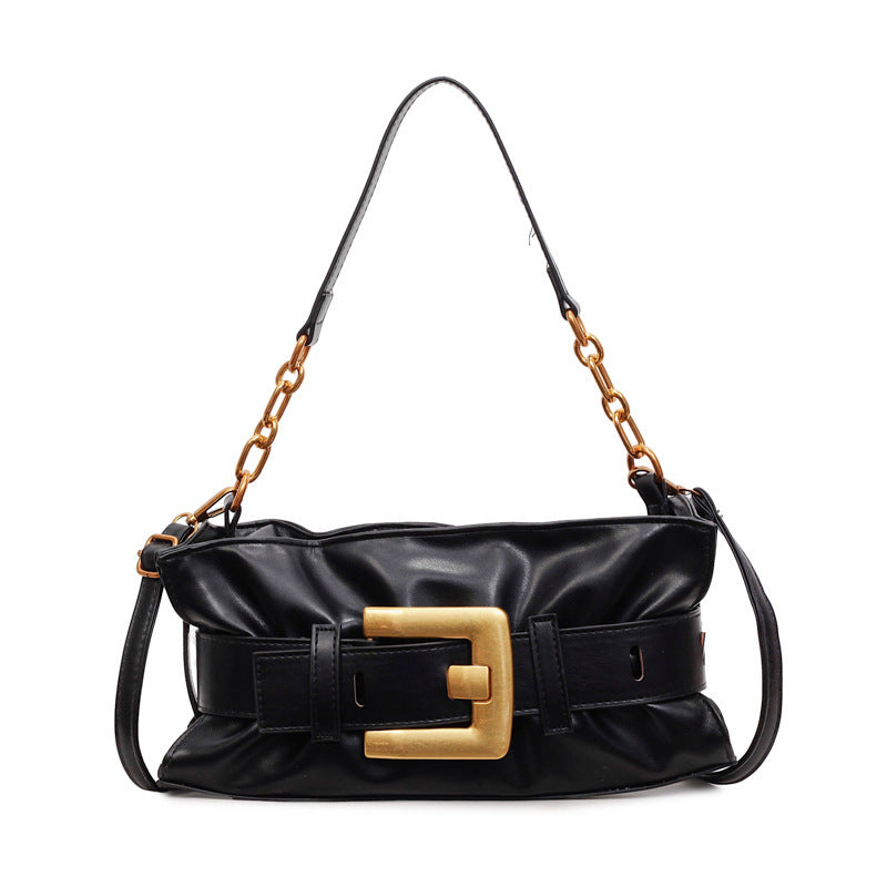 Damen Umhängetasche mit eleganter Gürtelschnalle Nord Taschen