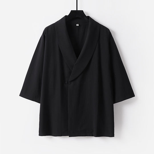 Damen Oversize Kimono-Blazer mit Schalkragen Nord Taschen
