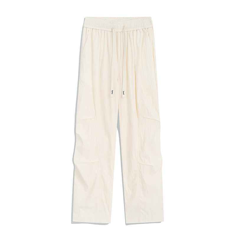 Herren Utility-Cargo-Loungehose mit Tunnelzugbund, Mehrfachtaschen & weitem Bein Nord Taschen