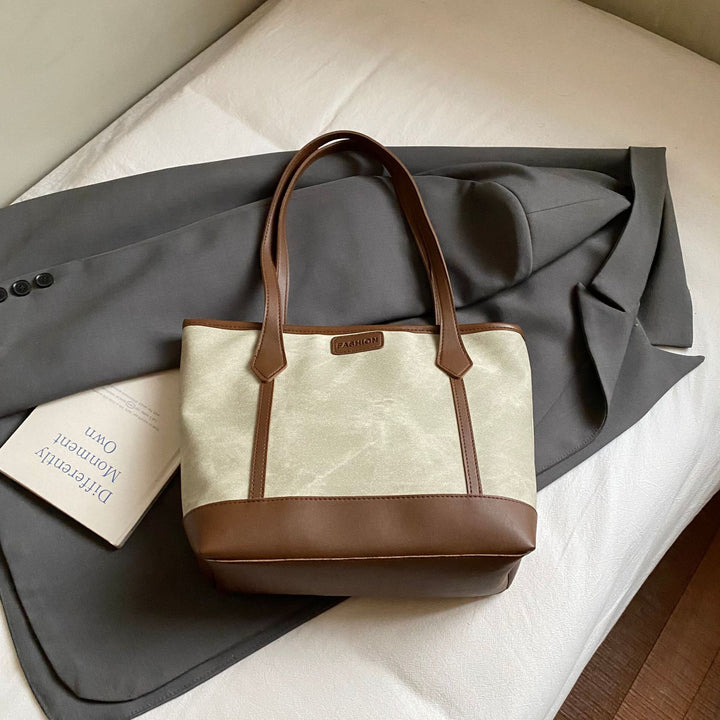 Damen modische Einkaufstasche mit elegantem Farbkontrast und stabilen Griffen Nord Taschen