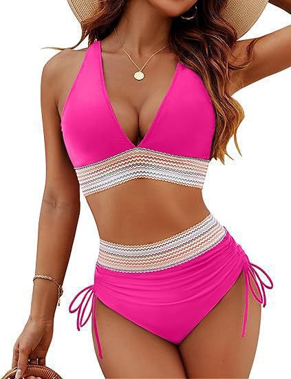Damen Hoch geschnittener Bikini mit verstellbaren Schnüren  Nord Taschen