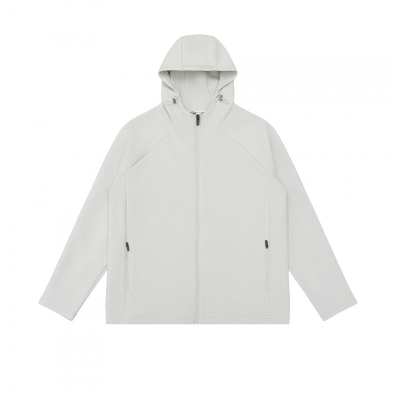 Unisex Leichte Kapuzen-Zipjacke aus technischem Fleece mit Raglanärmeln Nord Taschen