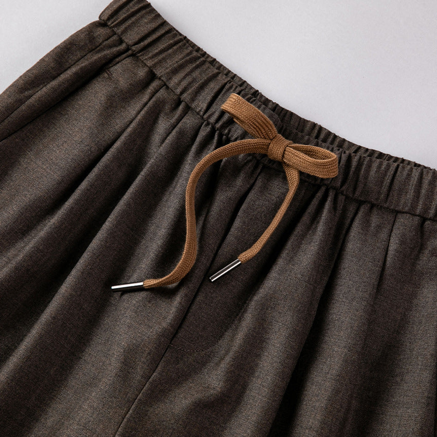 Damen Relaxed-Hose mit elastischem Bund, Tunnelzug und geradem Bein Nord Taschen
