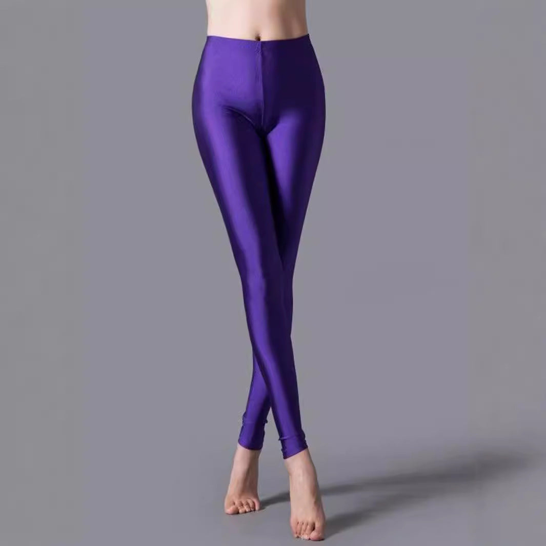 Damen Hochwertige Shiny Leggings mit hohem Bund und perfekter Passform - Arvani