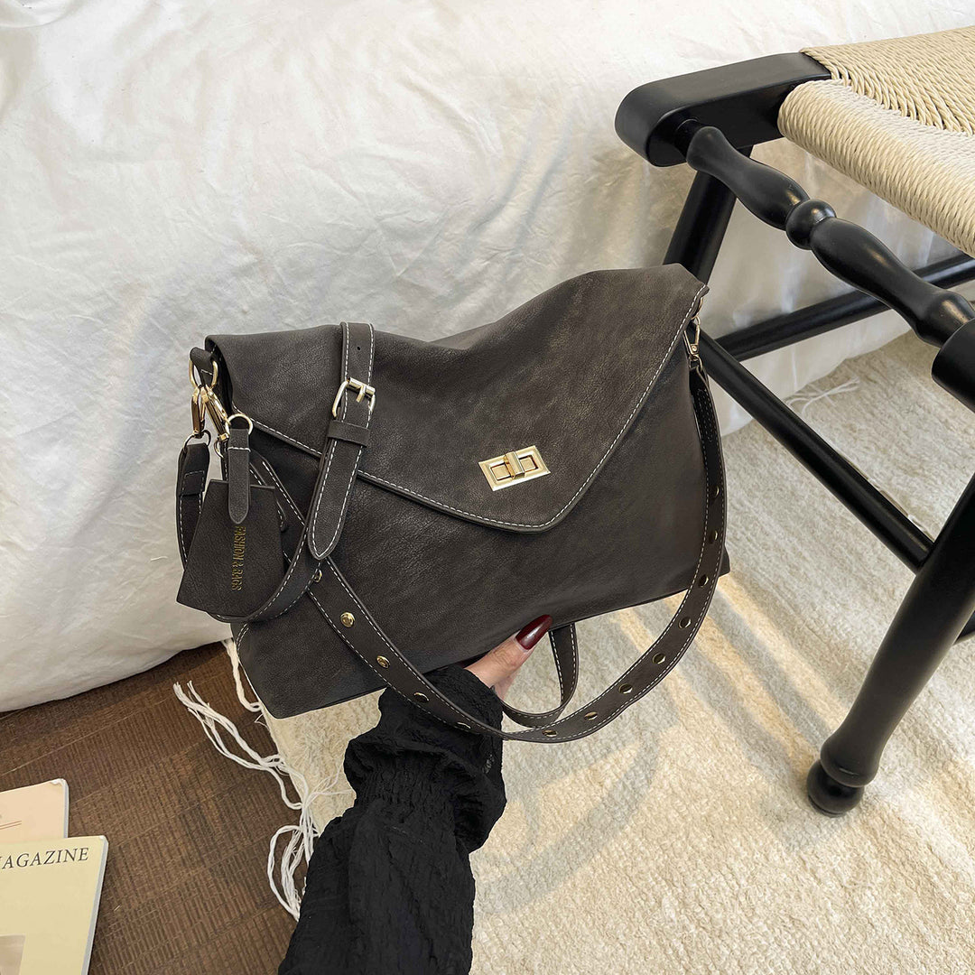Damen elegante Schulterhandtasche mit verstellbarem Trageriemen Nord Taschen