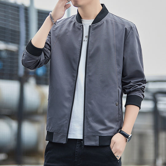 Herren Leichter winddichter Tech‑Bomber mit Rippbündchen und minimalistischen Nahtdetails Nord Taschen