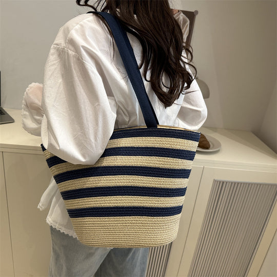 Damen Strandtasche mit modischen Streifen Nord Taschen