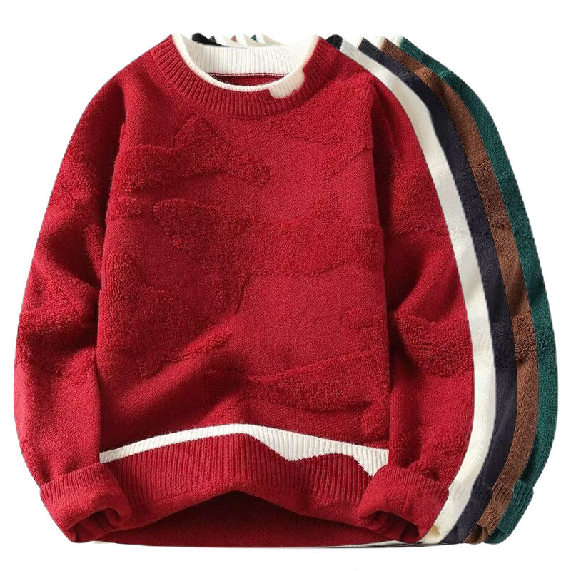 Damen Sportlicher Grobstrickpullover Nord Taschen