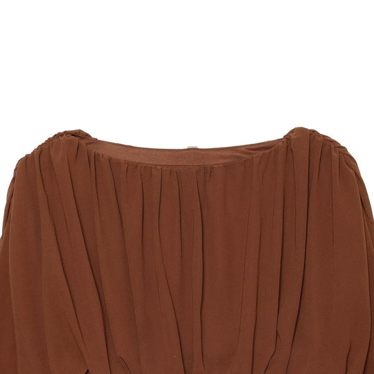Damen Weite Palazzo-Loungehose mit elastischem Bund und fließender Faltenlegung Nord Taschen