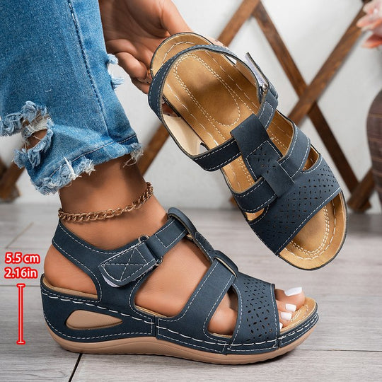 Damen Komfortable Riemensandalen mit anatomischem Fußbett