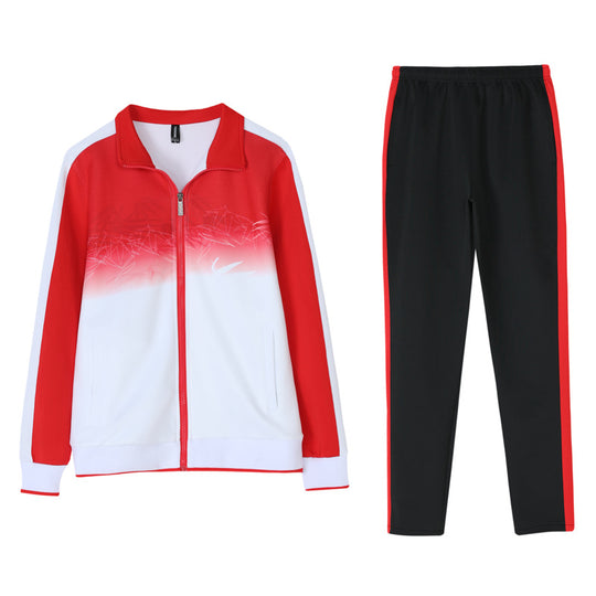 Unisex Atmungsaktives Trainingsset mit Farbverlauf-Jacke und Kontraststreifen Nord Taschen