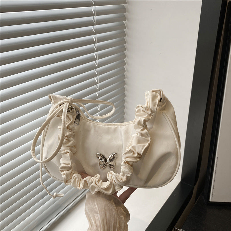 Damen Rüschentasche mit Schmetterlingsdetails Nord Taschen