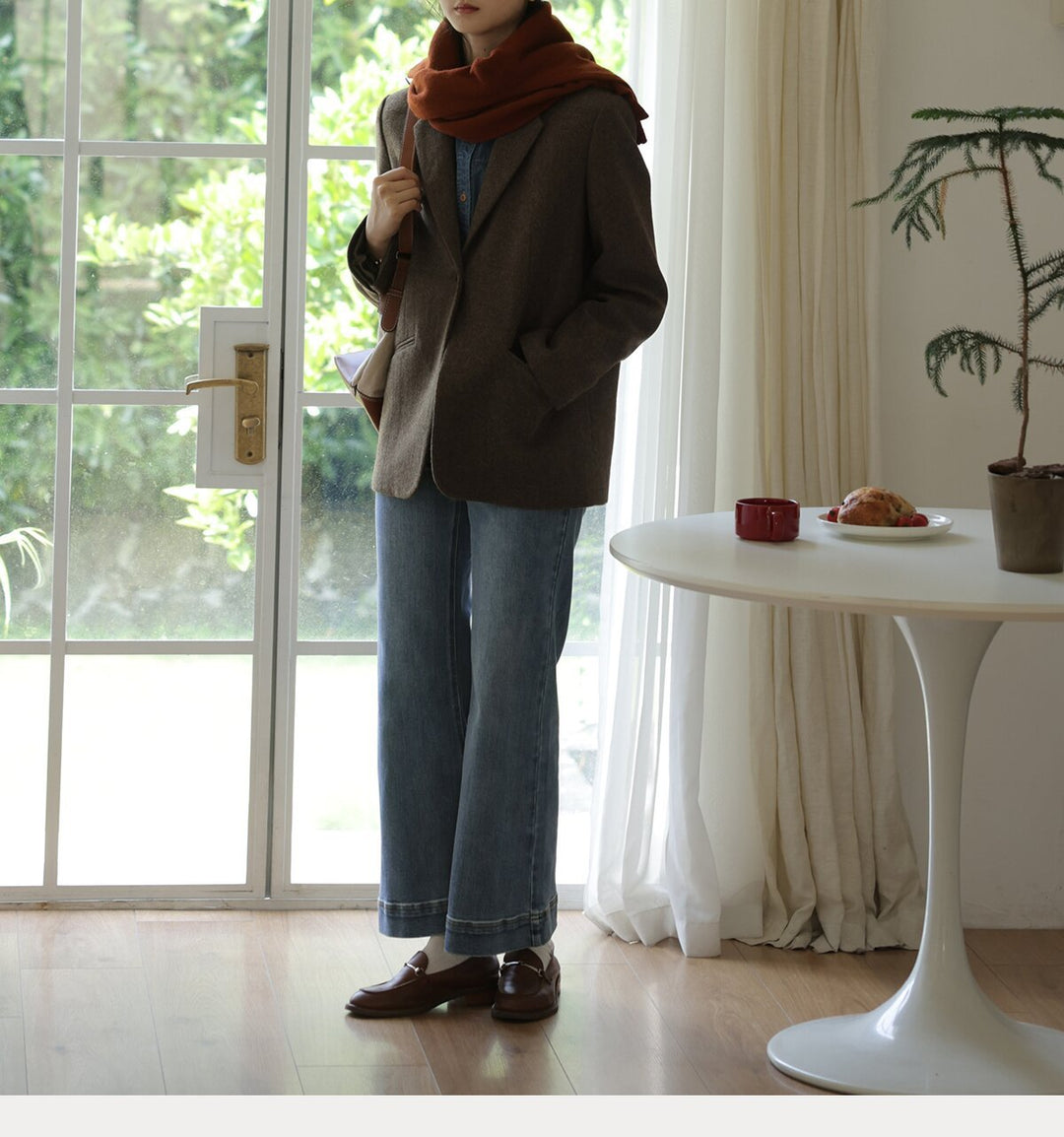 Damen Elegante und lässige Blazerjacke Nord Taschen