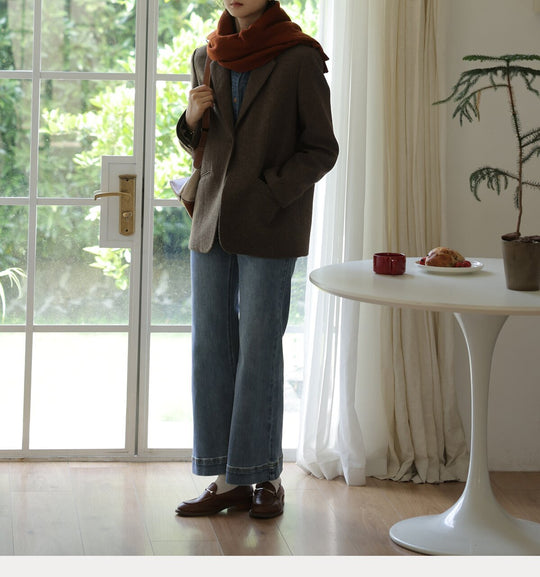 Damen Elegante und lässige Blazerjacke Nord Taschen