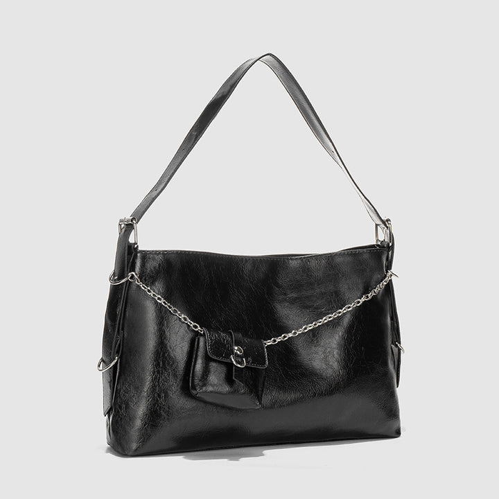 Damen Hobo-Tasche mit schickem Kettenakzent und praktischem Innenlayout Nord Taschen