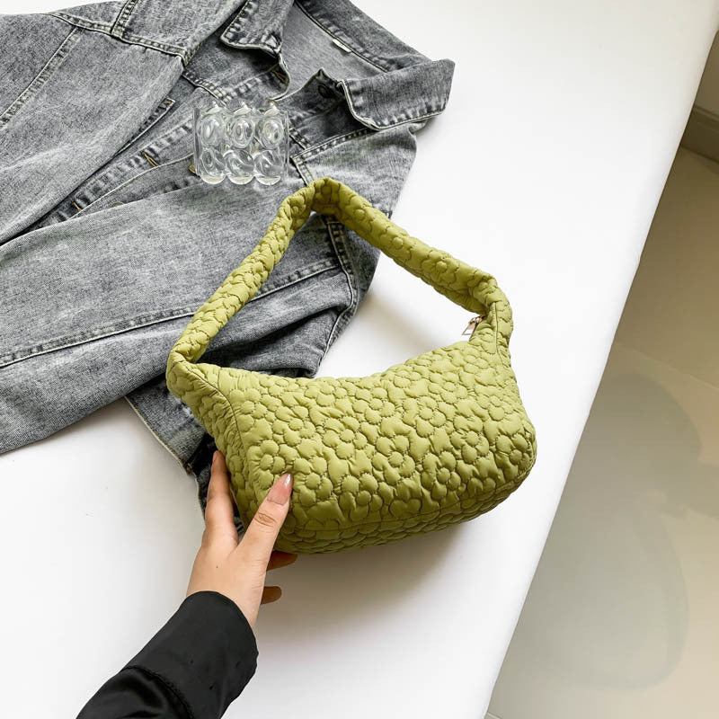 Damen modische und gepolsterte Umhängetasche mit floralem Design Nord Taschen